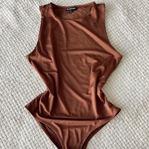 Soft/smooth Brown Bodysuit